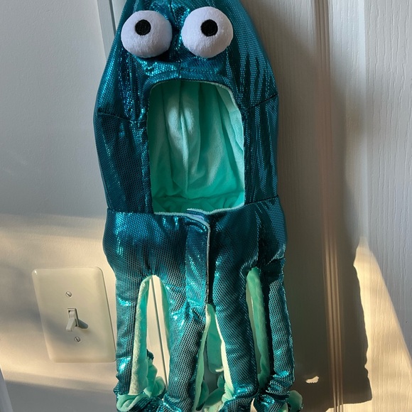 NWT ADORABLE BLUE METALLIC OCTOPUS DOG HALLOWEEN COSTUME OUTFIT MED/LG - Picture 10 of 14